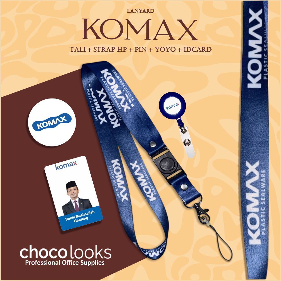 Tali IDcard KOMAX | Lanyard KOMAX [ READY STOCK ]
