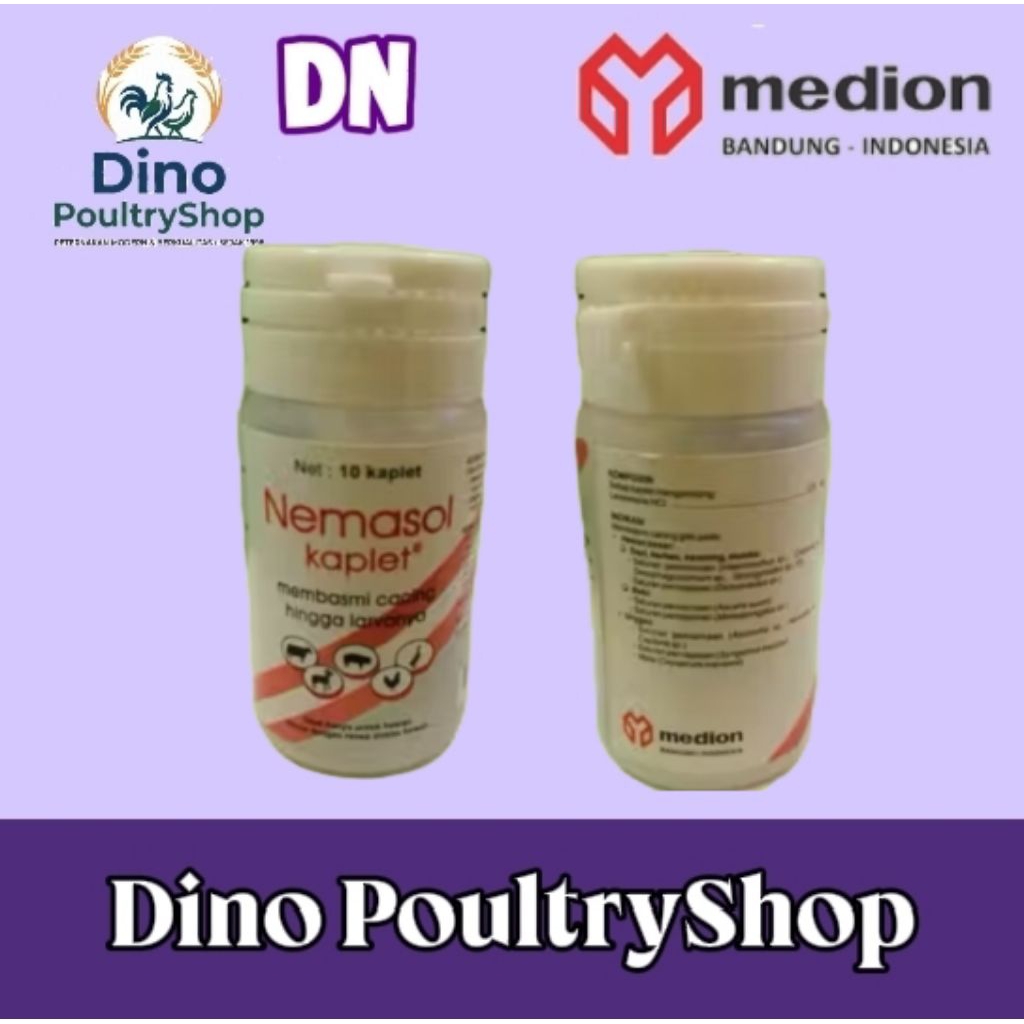 Nemasol-K 10kpl Obat Cacing Hewan dan Unggas Medion
