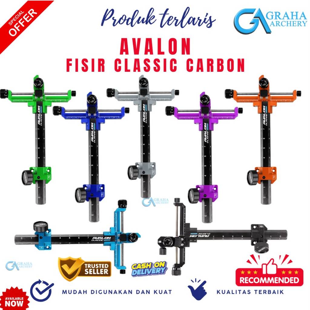 FISIR VISIR AVALON CLASSIC CARBON | BIDIKAN PANAHAN IMPOR