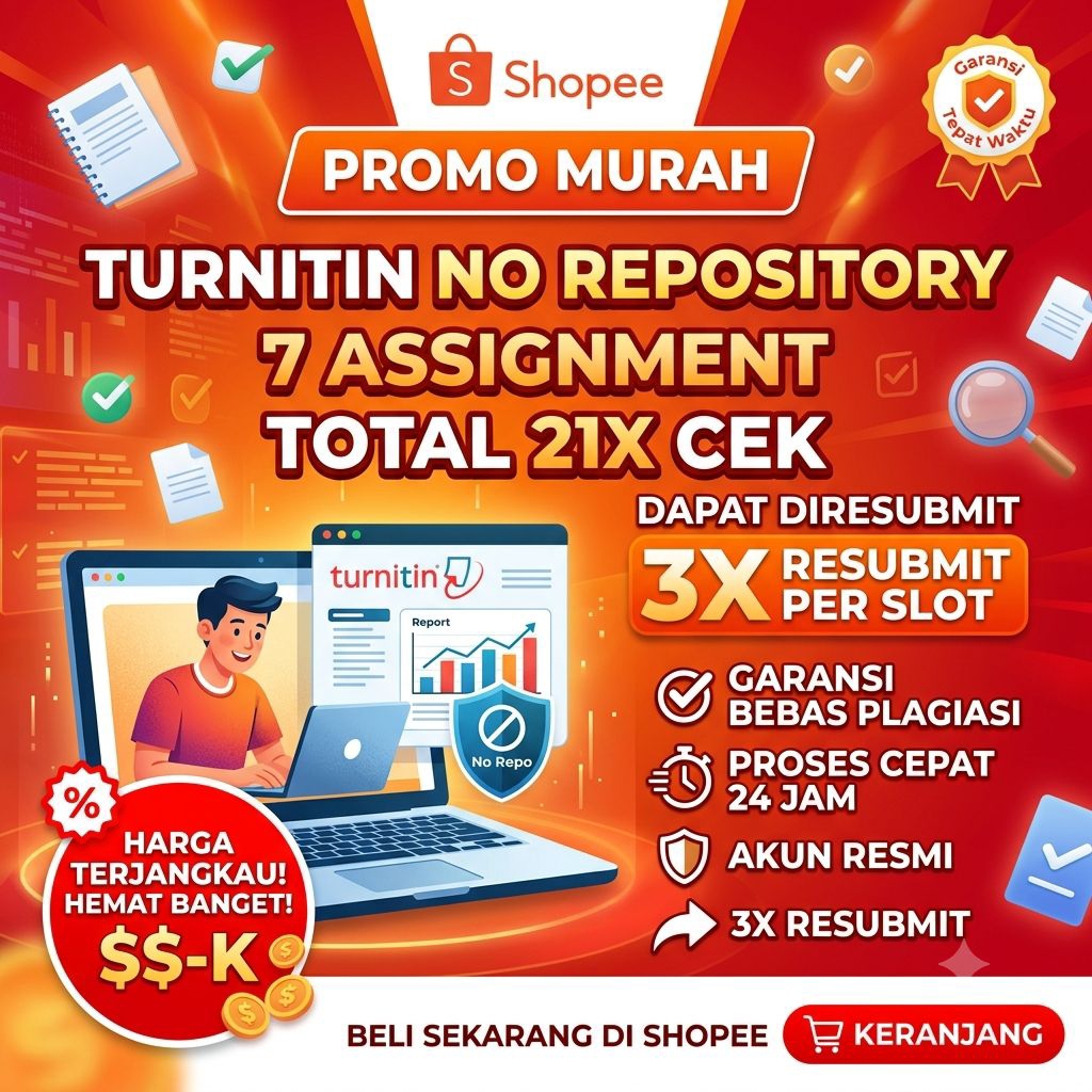 Turnitin no repository -sewa akun 24 jam - cek plagiasi| similarity murah