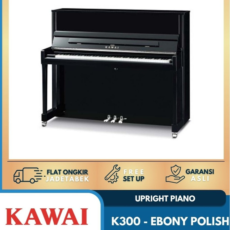 Upright Piano - Kawai K300 Ebony Polish