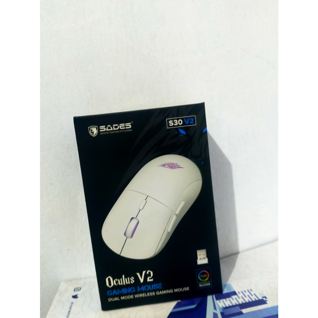 Mouse Gaming Wireless RGB Dual Mode Sades Oculus V2