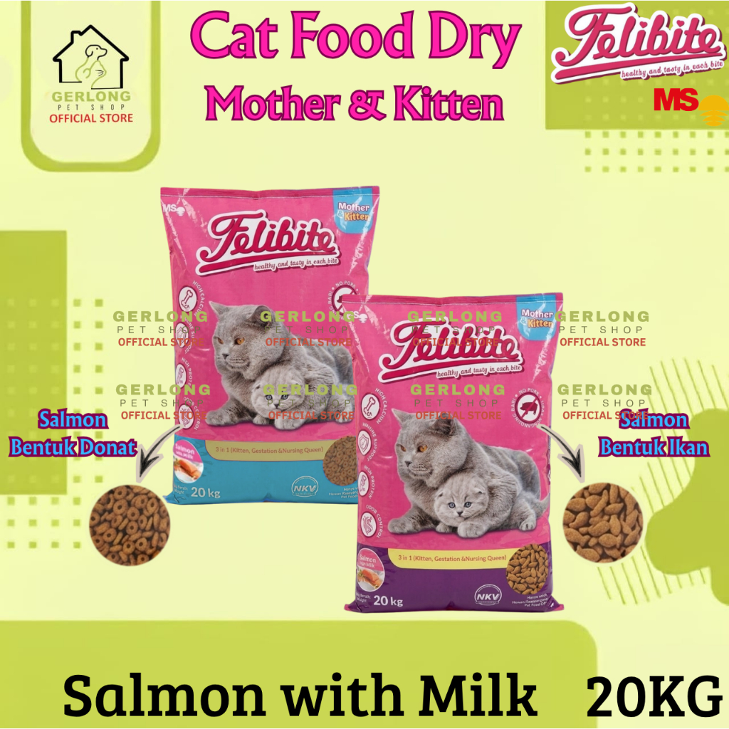 Felibite Cat Food Mother & Kitten 20kg Felibite Makanan Induk & Anakan Kucing 20kg