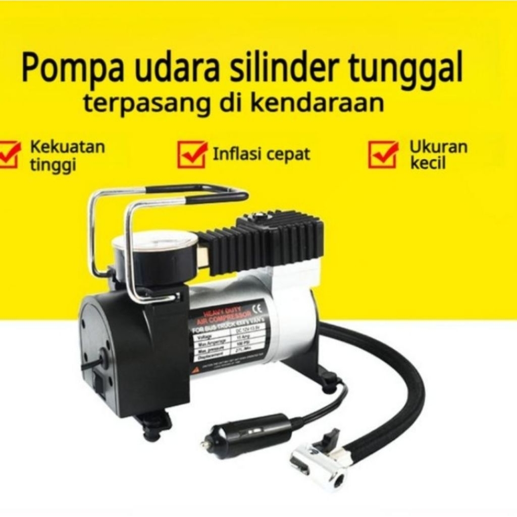 Pompa ban mobil mini kompresor mini 12v