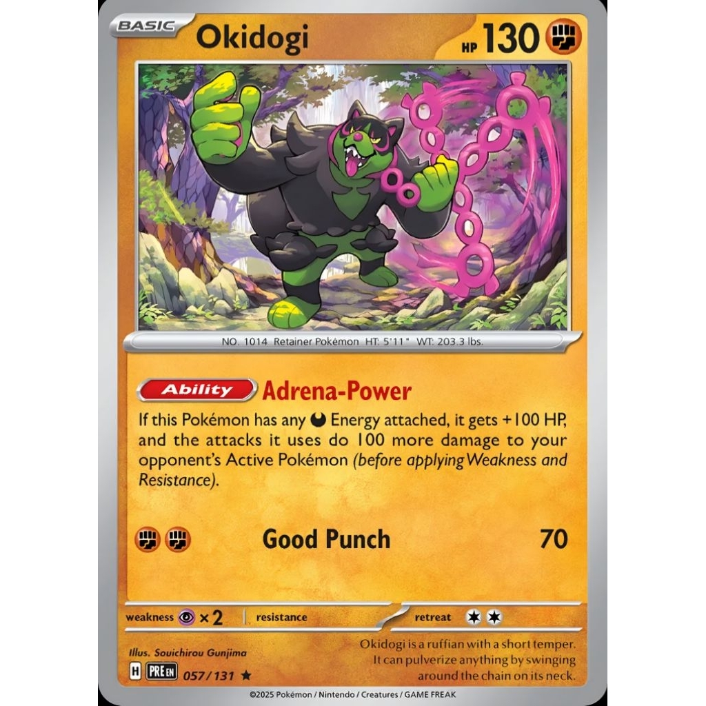 TCG Pokemon Okidogi Holo Pre