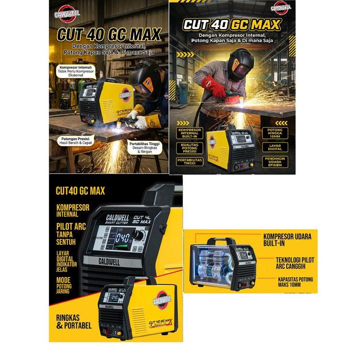 Mesin Las Plasma Cutting CUT40GC-MAX Caldwell Inverter Plasma CUT40GC MAX