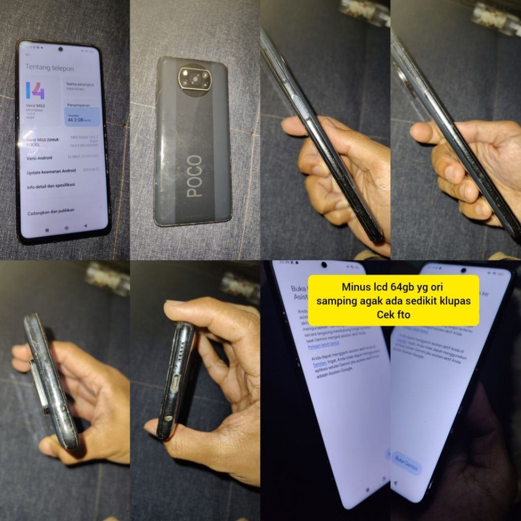hp Poco x3 nfc.. 128gb & 64gb. bekas ada minus.android murah bekas seken second gaming Snapdragon 73