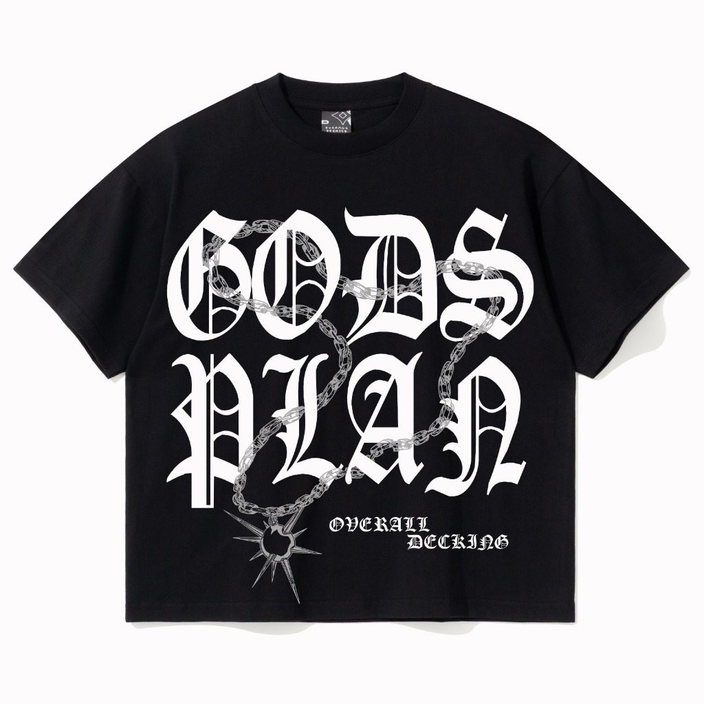 OverallDecking Boxy Cut T-Shirt cotton 20s Gods Plan