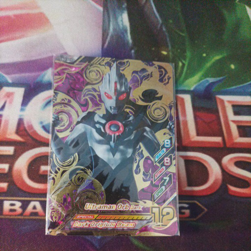 kartu ultraman Orb Dark ultra rare
