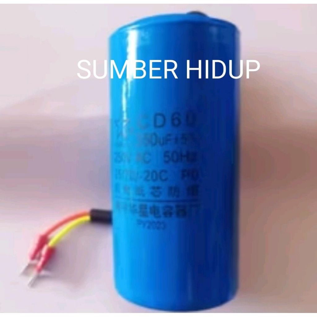 Kapasitor CD60 150uf / 200uf / 250uf / 300uf / 350uf / 400uf / 450uf / 500uf 250v / 600uf 450v Capas