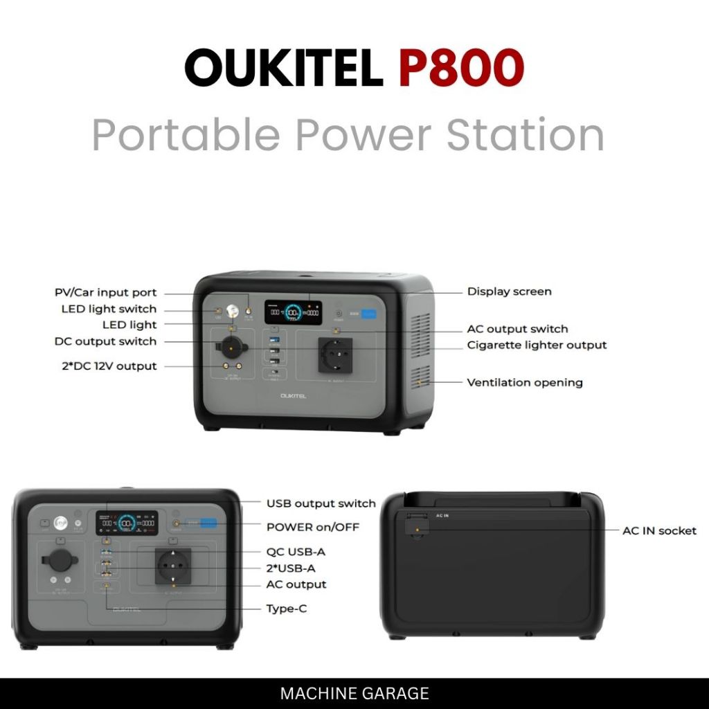OUKITEL P800 Portable Power Station