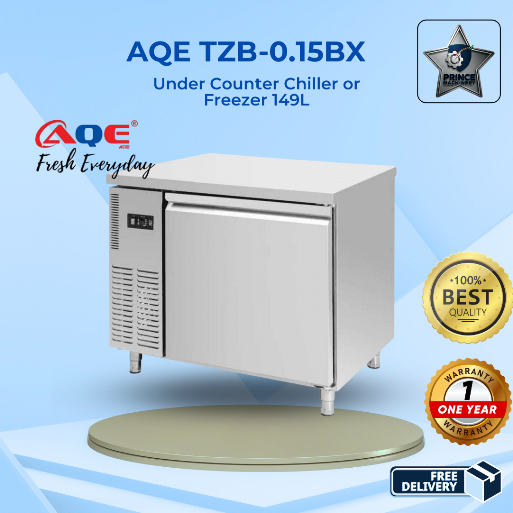 AQE Under Counter Chiller Freezer 149L TZB-0.15BX Bawah Meja