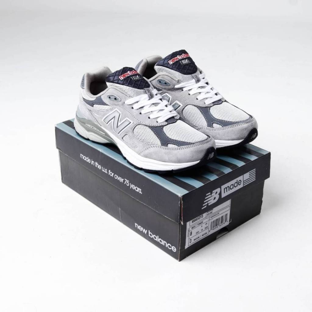 (MARKET) Sepatu Sneakers New Balance 990V3 Grey - 990