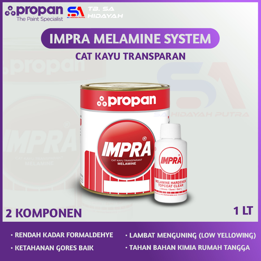 INPRA ML-131 Melamine SANDING SEALER obat / IMPRA NC SENDING SEALER SS - CLEAR DOFF/GLOSS