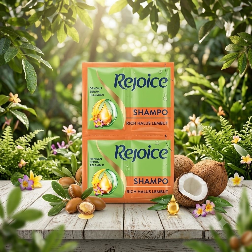 Rejoice Shampoo Rich Halus Lembut 10ml x 12 Sachet | Sampo Rejoice Original