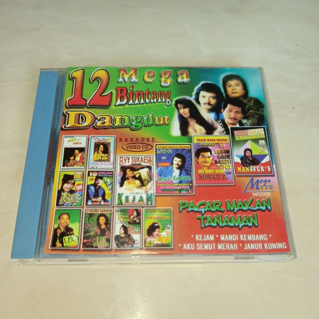VCD 12 MEGA BINTANG DANGDUT MANSYUR S MEGGY Z CACA HANDIKA IIS ARISKA