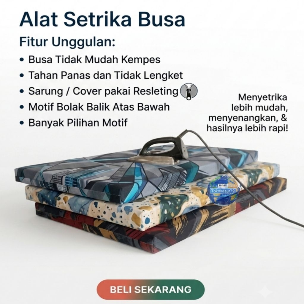 Alas Setrika Busa Inoac  (100X60X5).Alas setrika.Alas setrika inoac.alas gosok busa inoac.Alas setri