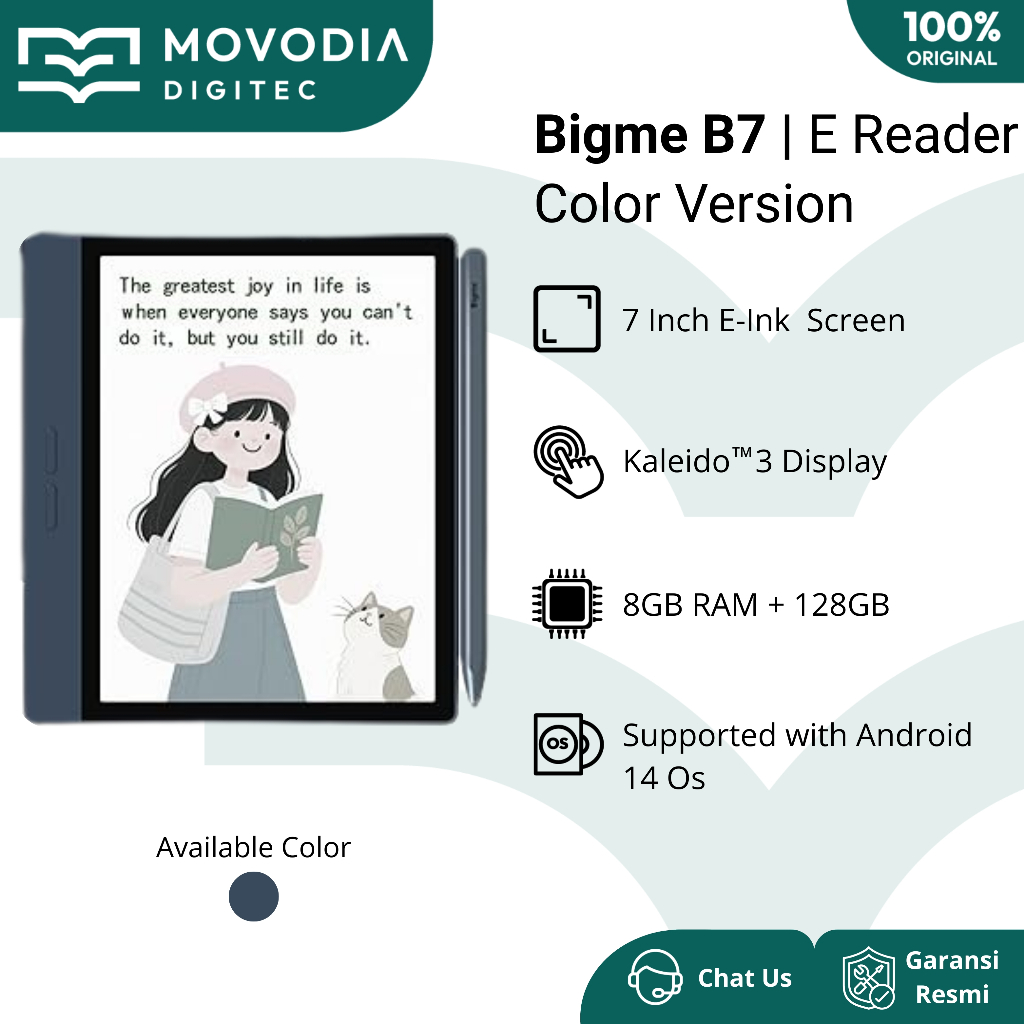 Bigme B7 Color 7 Inch + Capacitive Pen Stylus E-book Reader E Ink Kaleido 3 display ePaper Android