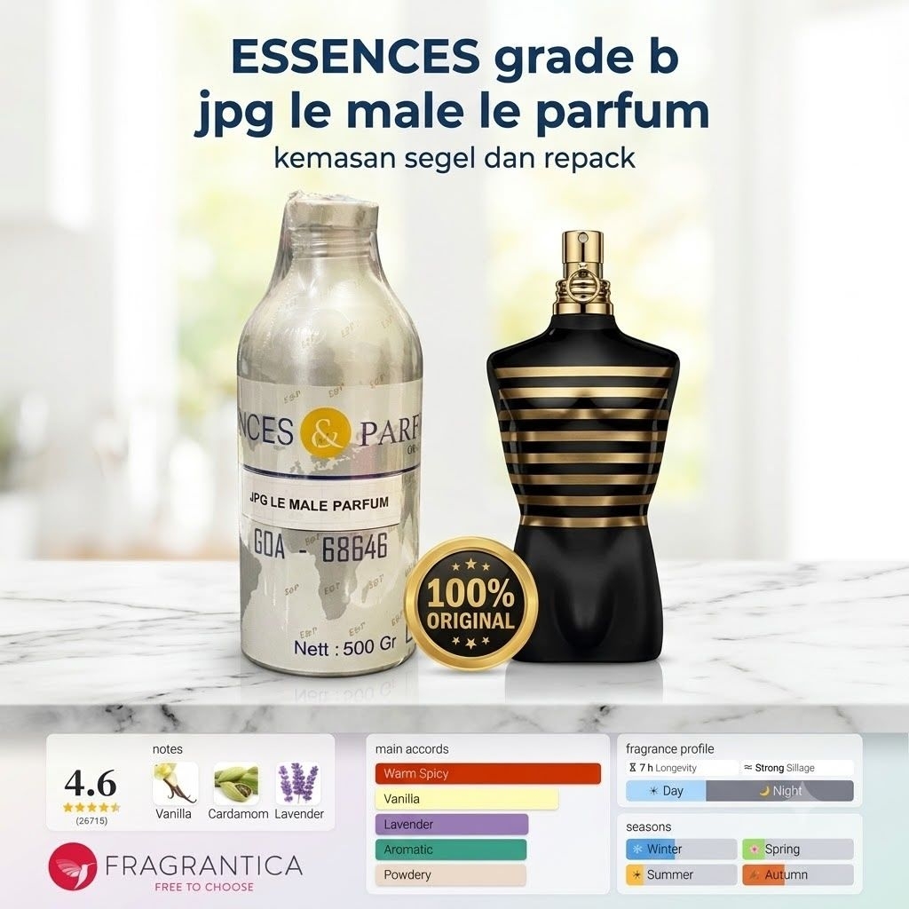 ESSENCES GRADE B/GOA/KEMASAN SEGEL DAN REPACK / BIBIT MURNI 100%