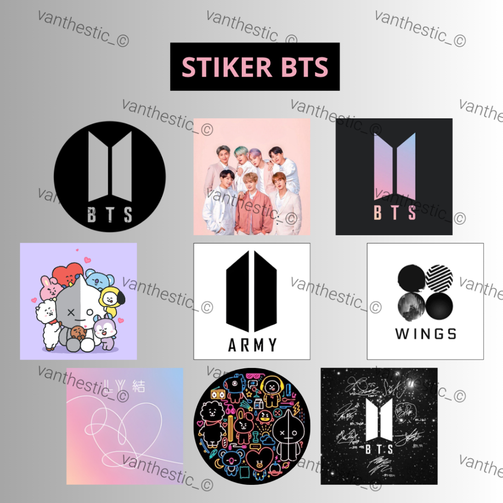 Stiker BTS | Stiker Set BTS | BTS | Kpop