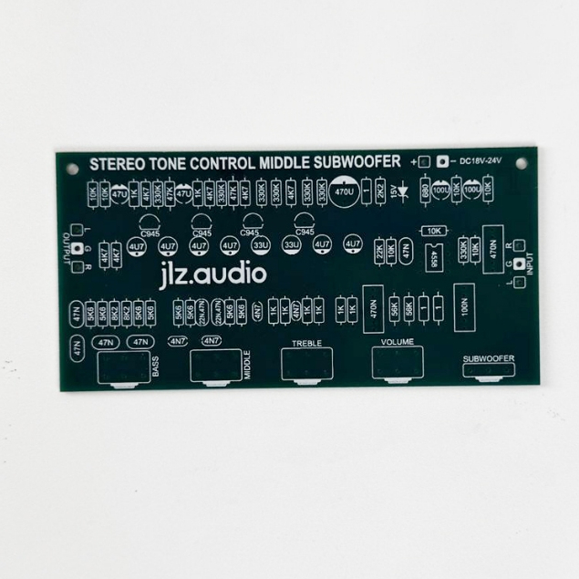 PCB TONE CONTROL STEREO MIDDLE PLUS SUBWOOFER DC 12 VOLT