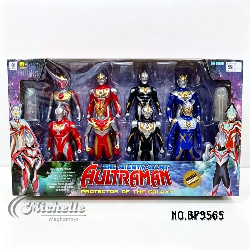 Mainan Action Figur 8in1 set Aultramaan Ultrahero Monster Series Figur Action Bp9565