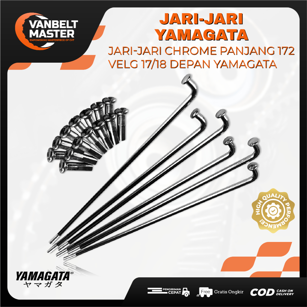 Yamagata Jari jari Ruji Velg 17 18 ukuran 172 Honda Yamaha Vario Beat Scoopy PCX Supra X Mega Pro Mi