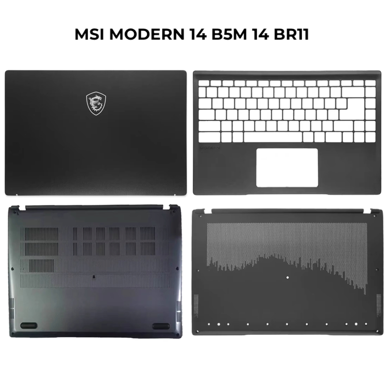 CASING MSI MODERN 14 B5M  MSI MODERN 14 BR11 LCD BACK COVER PALMREST BOTTOM CASE