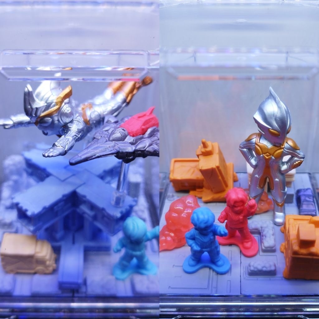 Ultraman Silver Gold Mebius X Exceed Acrylic display Original