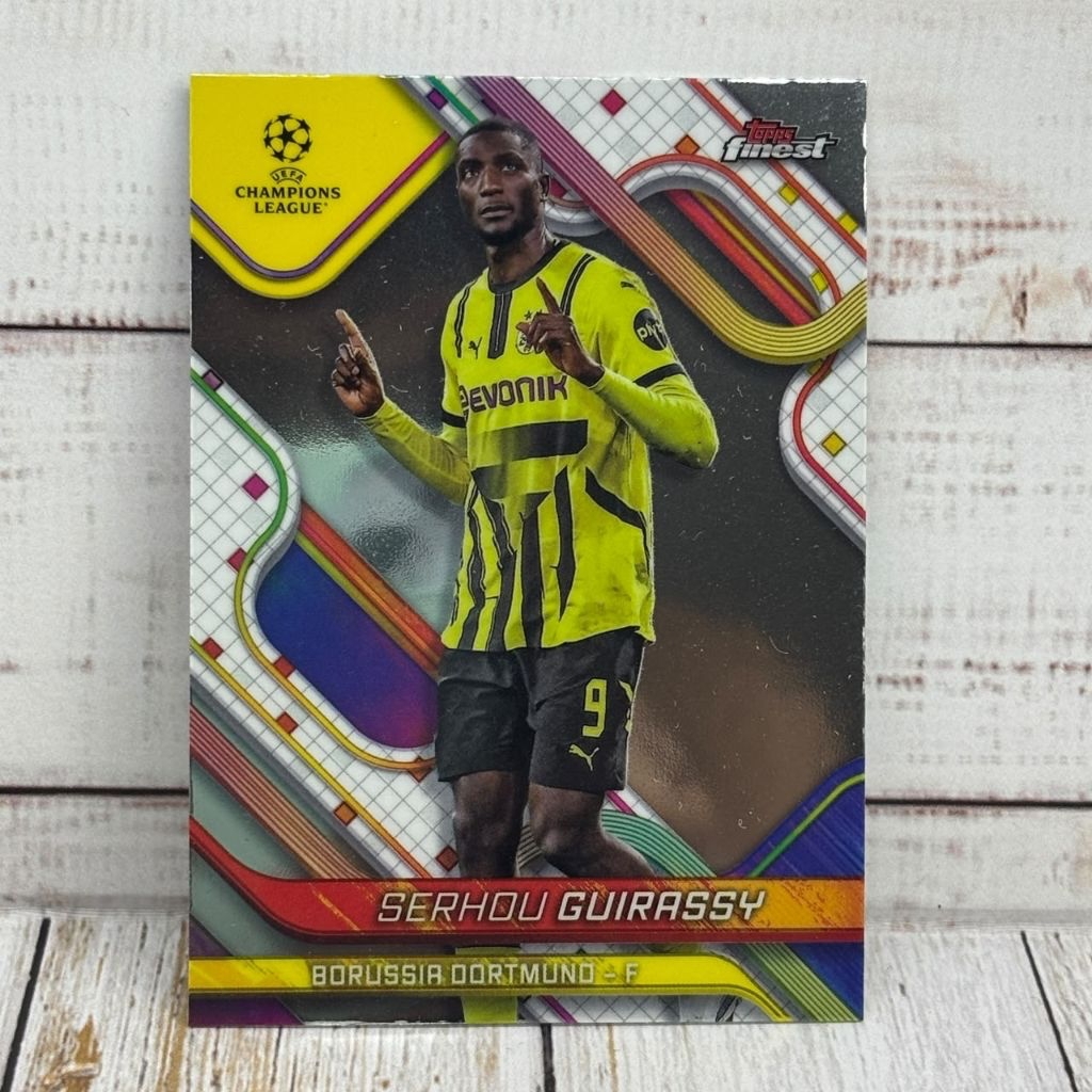 Kartu Bola Guirassy Dortmund Topps Finest Original
