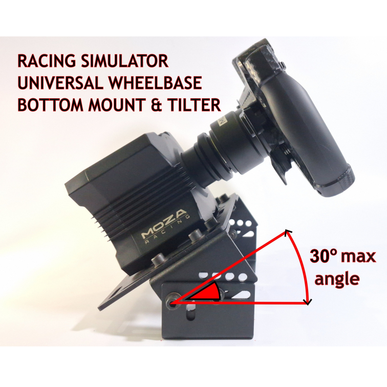 Bottom Mount/Bracket Plate & Tilter Racing Simulator Wheelbase (Universal) Moza Simagic Thrustmaster