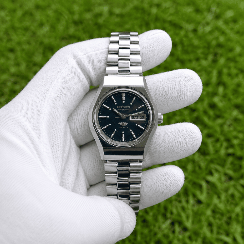 Jam Tangan Vintage Citizen Eaglewings 21 Jewels Original Automatic Blue Dial (Baru 2,6jt)