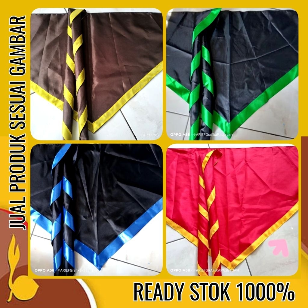 scarf 2warna pramuka bandana syal slayer manasik
