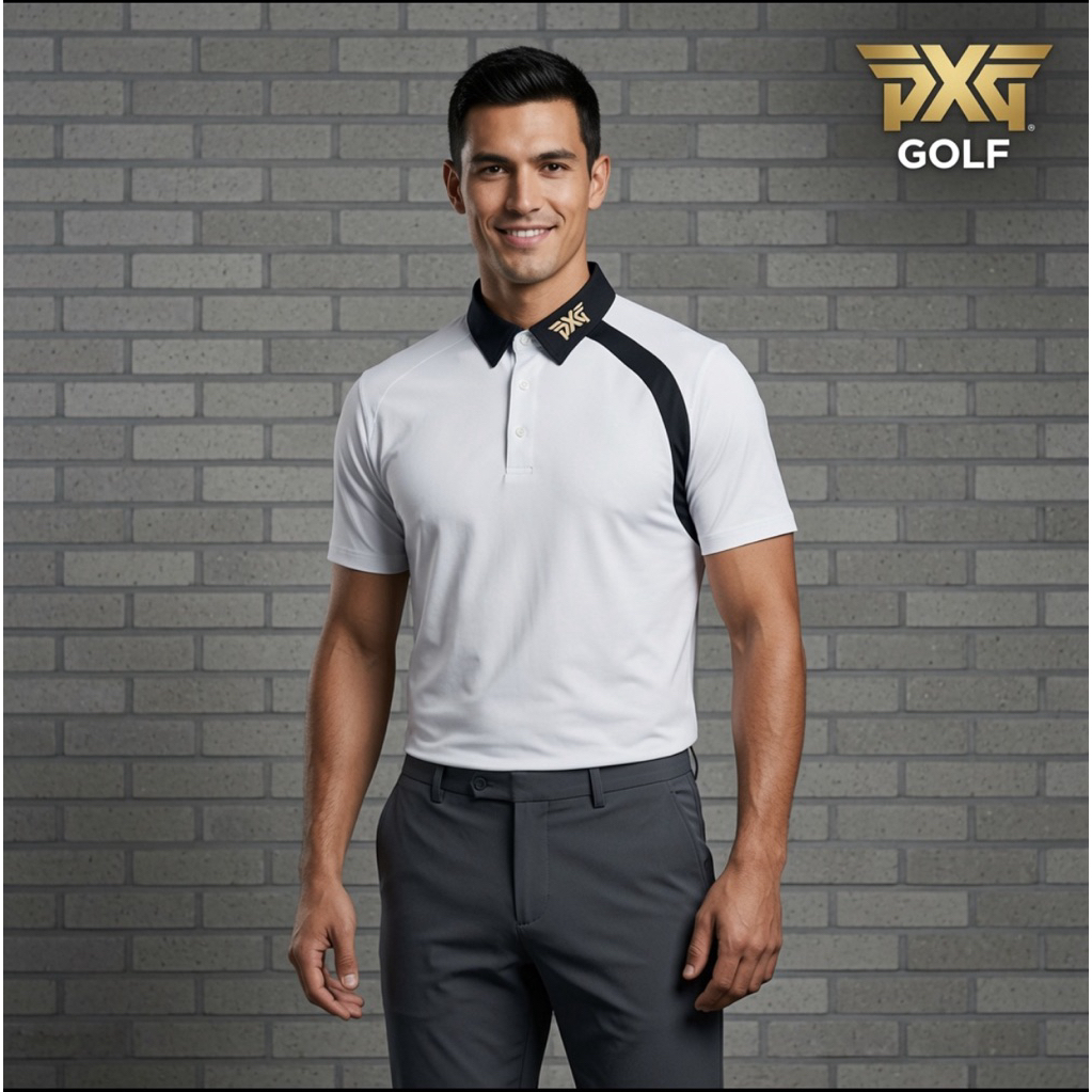 PXG ESSENTIAL  Baju Golf Polo Mens Golf Wear Polo Shirt Original