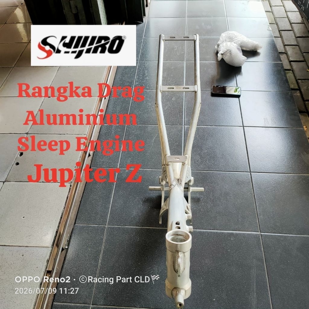 FRAME RANGKA ALMU SLEEP ENGINE ALMUNIUM JUPITER Z VEGA R BY SHIJIRO