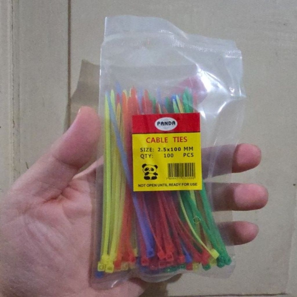 kabel Tis 10cm Warna Warni isi 100pcs / Cable Ties 2.5x100mm
