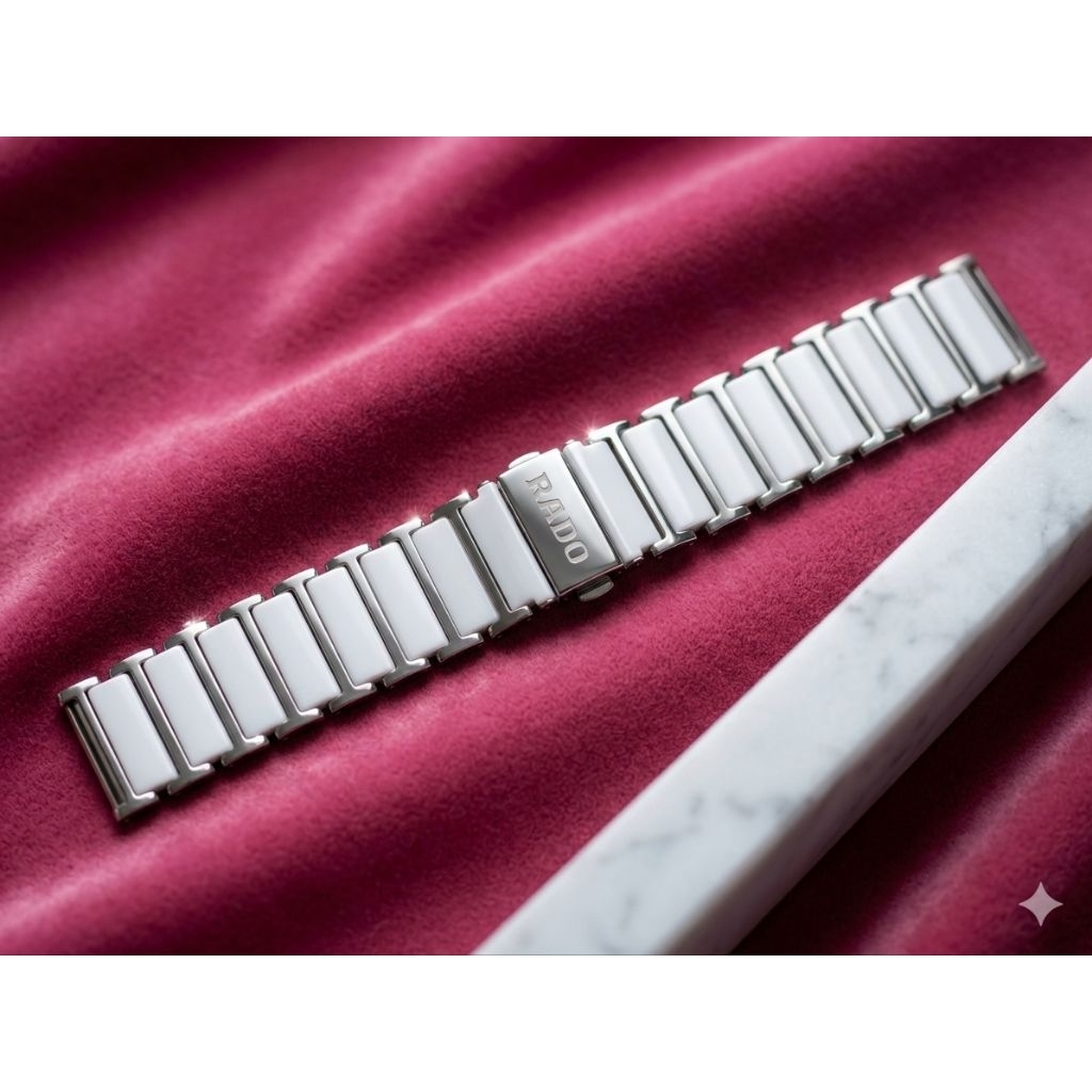 Strap Rantai Jam Tangan Rado DiaStar Original – Stainless Steel & Ceramic Premium
