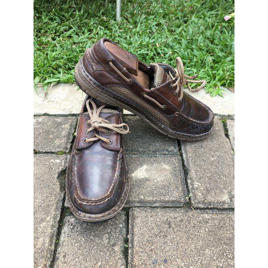 Loafer Sperry Top-Sider Boat Shoes Kulit Coklat Size 42