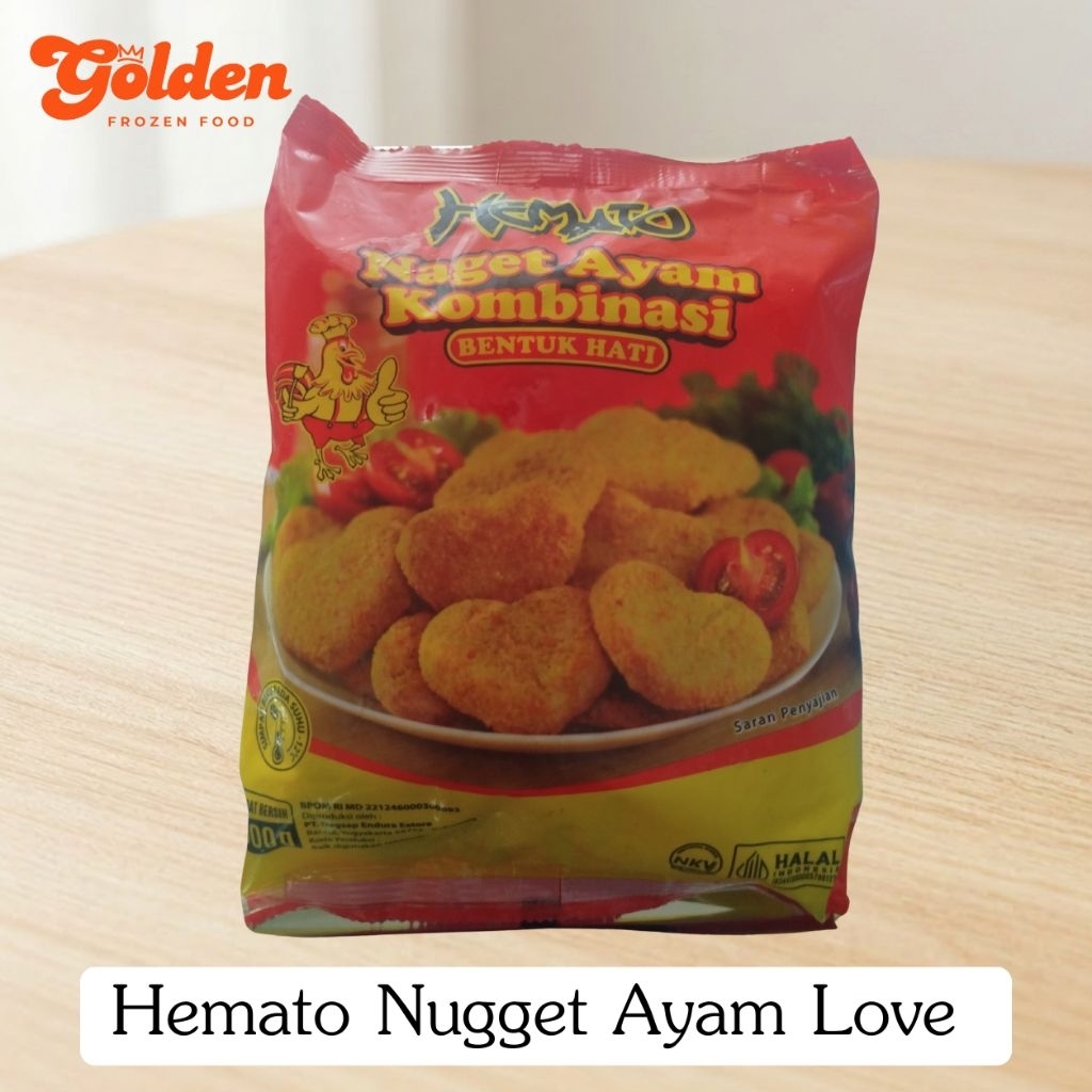 Hemato Nugget Ayam Bentuk Hati 500 gram