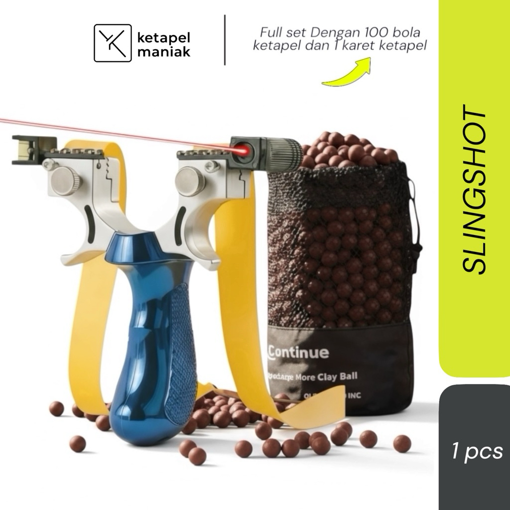 ketapel laser syqt biru resin / ketapel laser full set