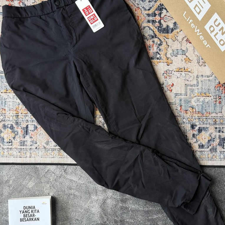 Uniqlo Heattech Warm Lined Geared Pants Celana Panjang Outdoor M Hitam