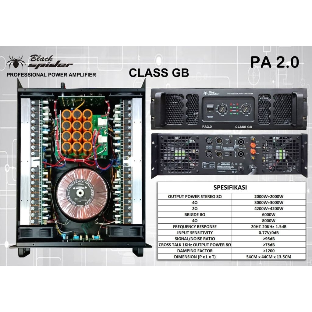 POWER BLACK SPIDER PA 2.0/ Power Black Spider Pa 2.0/ power black spider pa 2.0