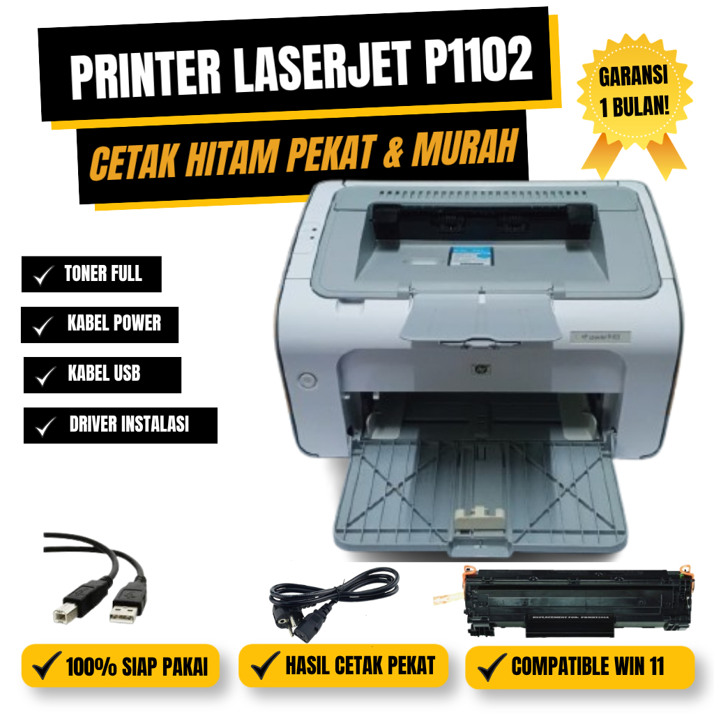 Printer Hp Laserjet P1102 P 1102 Toner 85a