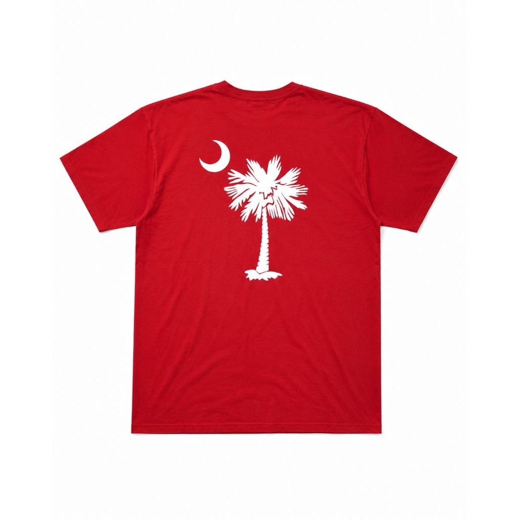Delta Pro Weight Red Tee Graphic South Carolina