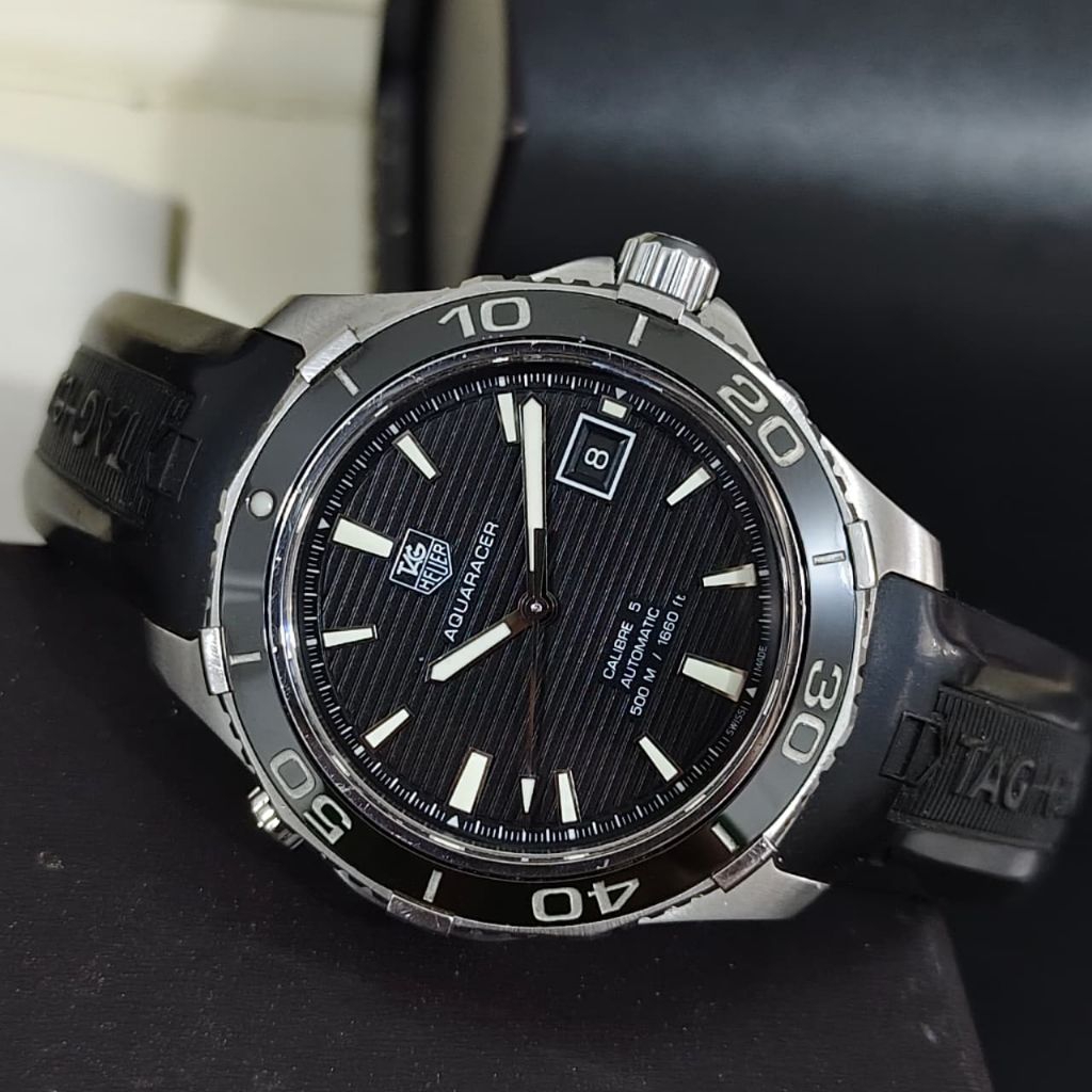 Tag Heuer Aquaracer 500m automatic ceramic bezel 41mm
