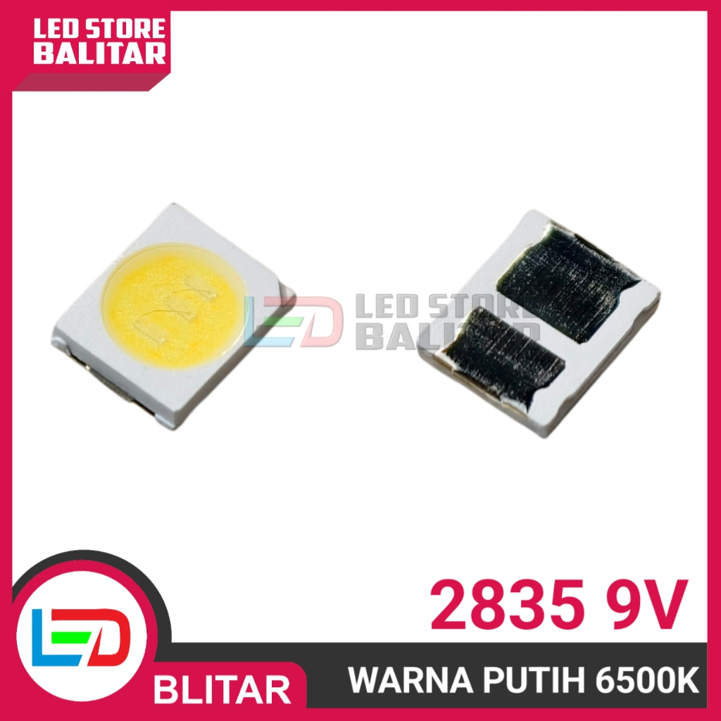 LED SMD 9V 1W 2835 PUTIH PROYEKTOR SERVIS LAMPU LED PHILIPS OSRAM DLL