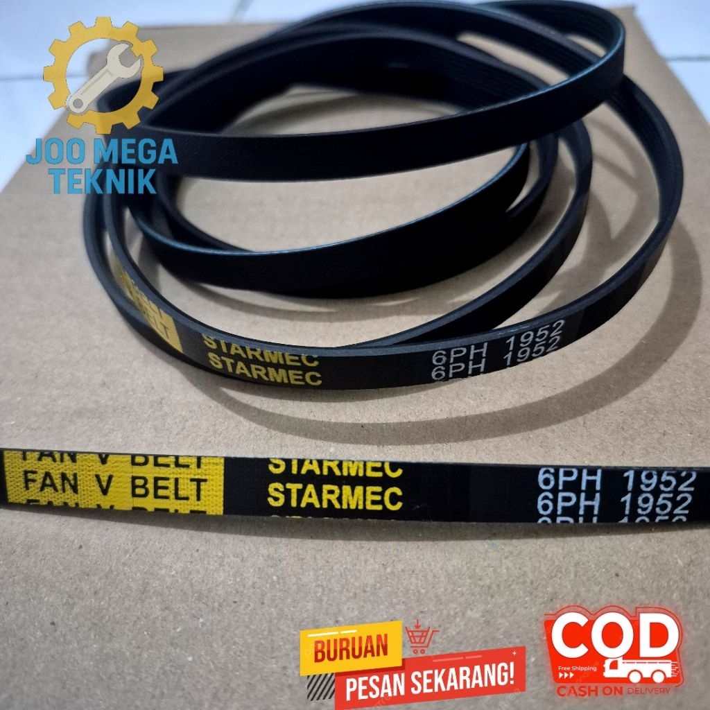 Van belt 6 PH 1952 / V Belt Dryer Mesin Cuci Pengering 6 PH 1952
