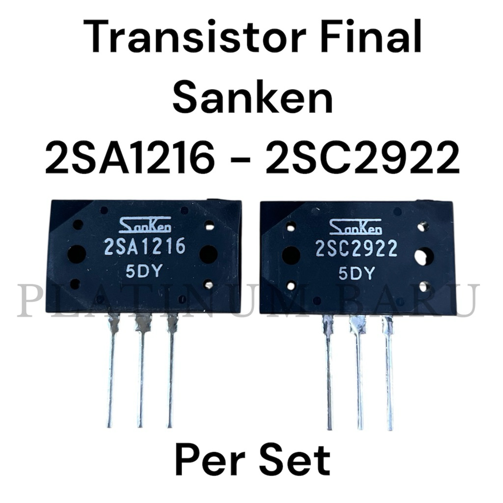 Transistor Final Sanken 2SA1216 2SC2922 Original Per Set | Transistor Power Amplifier Audio | Final 