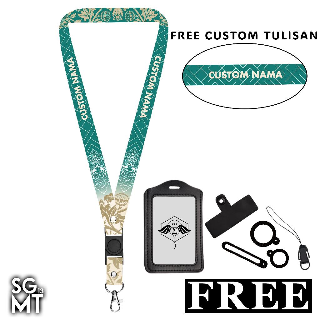 Lanyard Custom Nama Satuan – Cetak Tali Nametag Ethnic Series Full Printing 2 Sisi 2cm Satuan