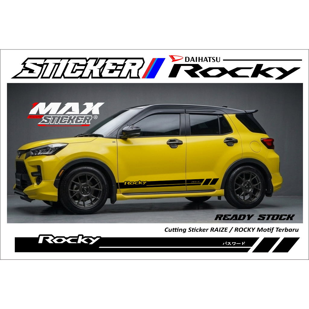 STICKER BODY SAMPING ROCKY RAIZE TERBARU STICKER AKSESORIS ROCKY RAIZE